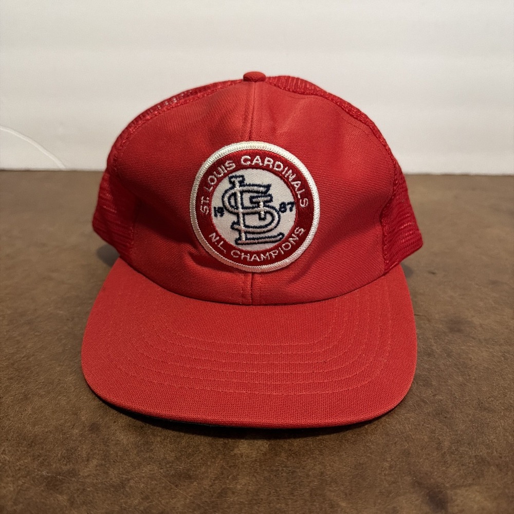 1987 St. Louis Cardinals NL Champ Trucker Snapback Hat